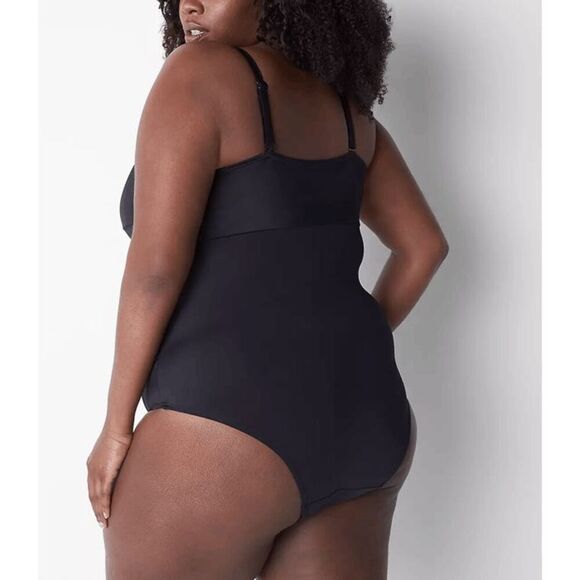 NWT Lane Bryant No-Wire Wrap Swim One-Piece - Picture 2 of 3